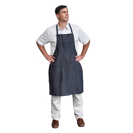 Cordova Denim Apron, Sewn Ties, Two Pockets, 28-in. W x 36-in. L DA2T